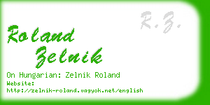 roland zelnik business card